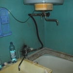 Russian style shower.