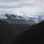 China's mountains cloaked in mist and clouds       