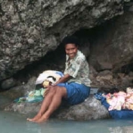 Lovely washer woman