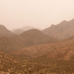 Arid mountains.