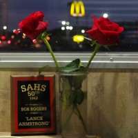 roses and plaque