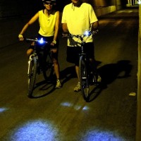 Claire and Mike in the long tunnel on the Great Allegheny Passage Trail