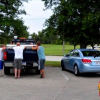 Claire and pickup guys Claire checks out the local pickup meet-up in Charleston, MO