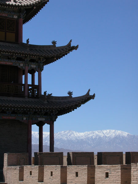 Jiayuguan, at end of Great Wall.