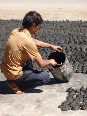Making Charcoal By Hand