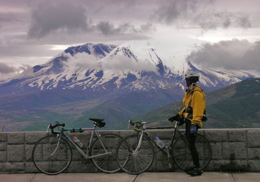 Mt. St. Helens and Claire Rogers, 30 years after.
